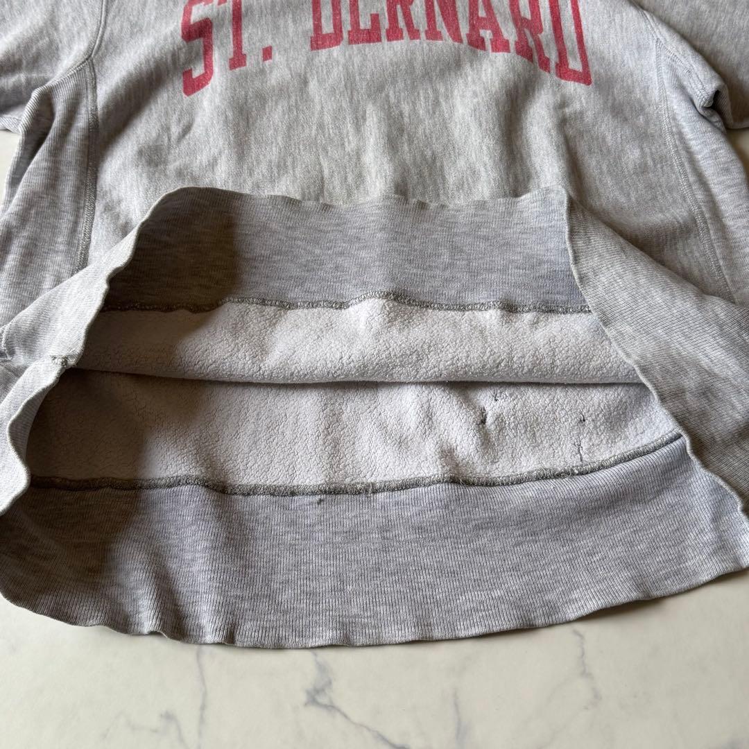 80s トリコタグ 染み込みプリント✨チャンピオン リバースウィーブ グランジ