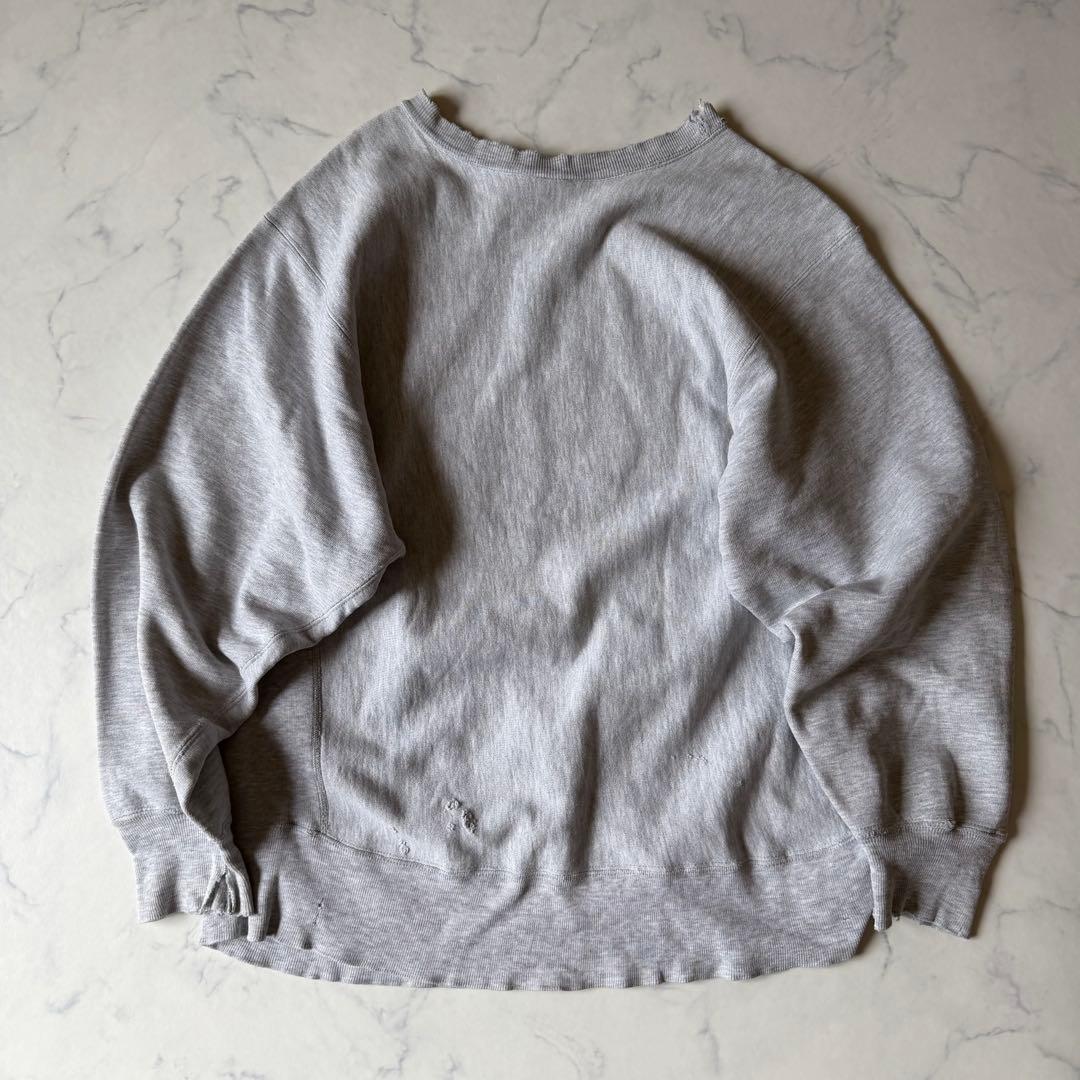 80s トリコタグ 染み込みプリント✨チャンピオン リバースウィーブ グランジ