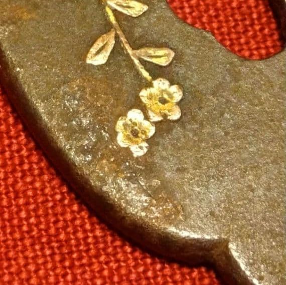 刀鍔 金花装飾 切羽