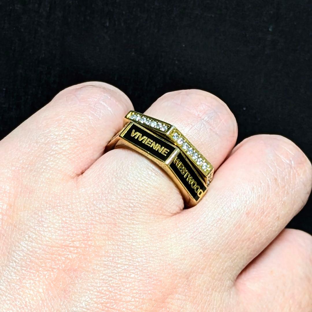 vivienne westwood Alix ring ロゴリング 2点set