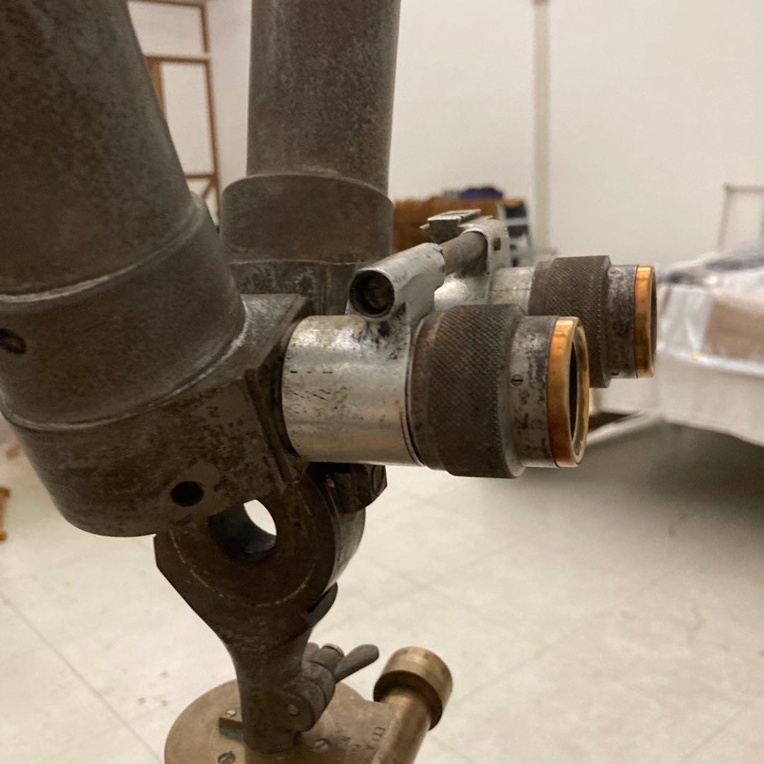 即決価格　ヨーロッパ1939 フィールドスコープ 二眼式 木製三脚 ビンテージ