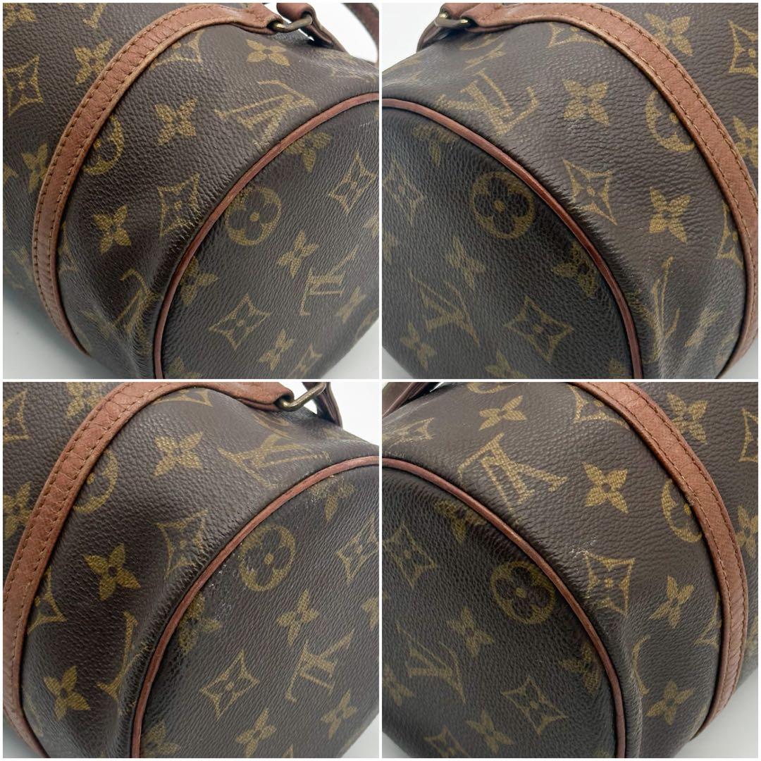 ルイヴィトン パピヨン 26 モノグラム ブラウン ハンドバッグ ヴィンテージ