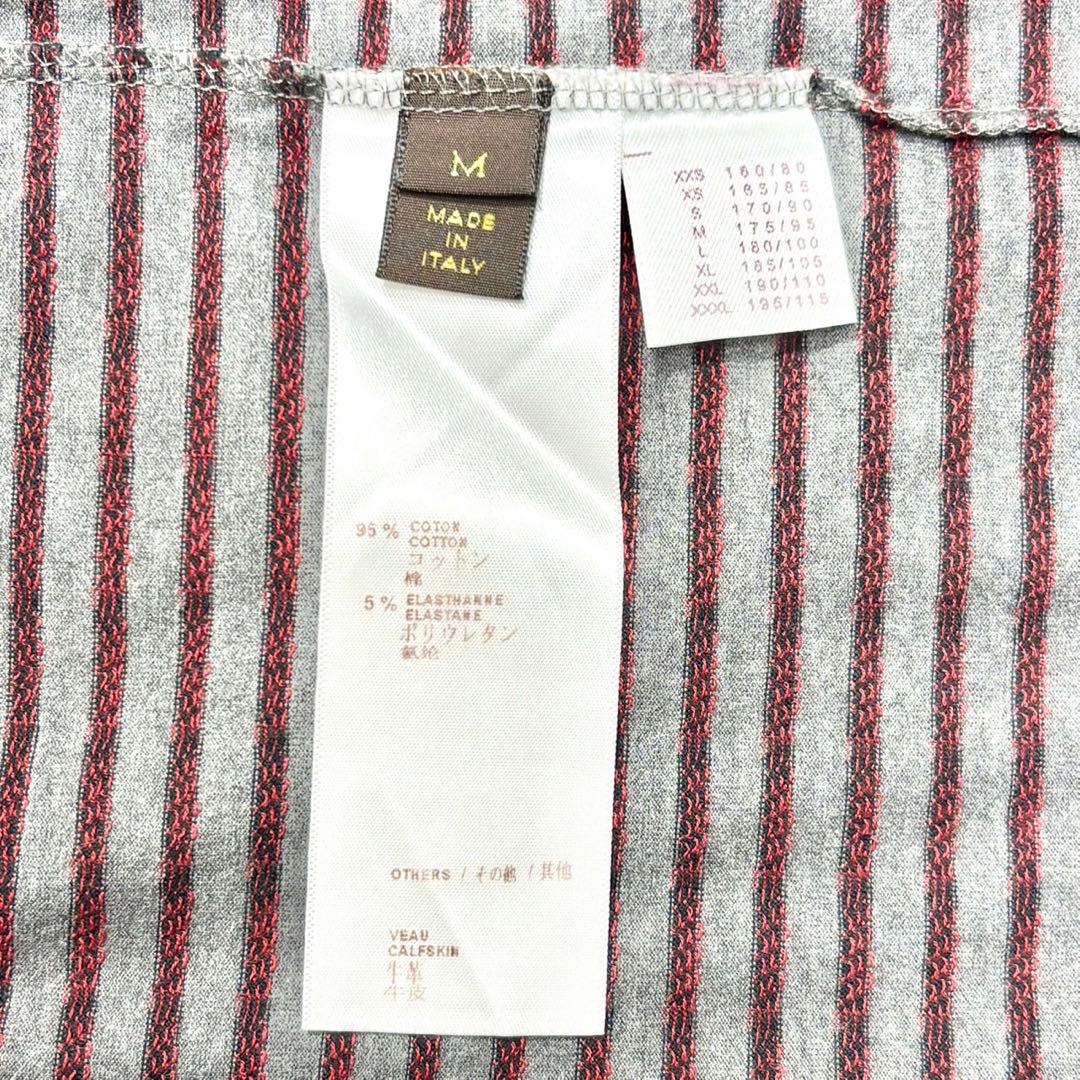 かっぱちゃん LV ルイヴィトン ガストンVボーダーTシャツ \"グレー\"