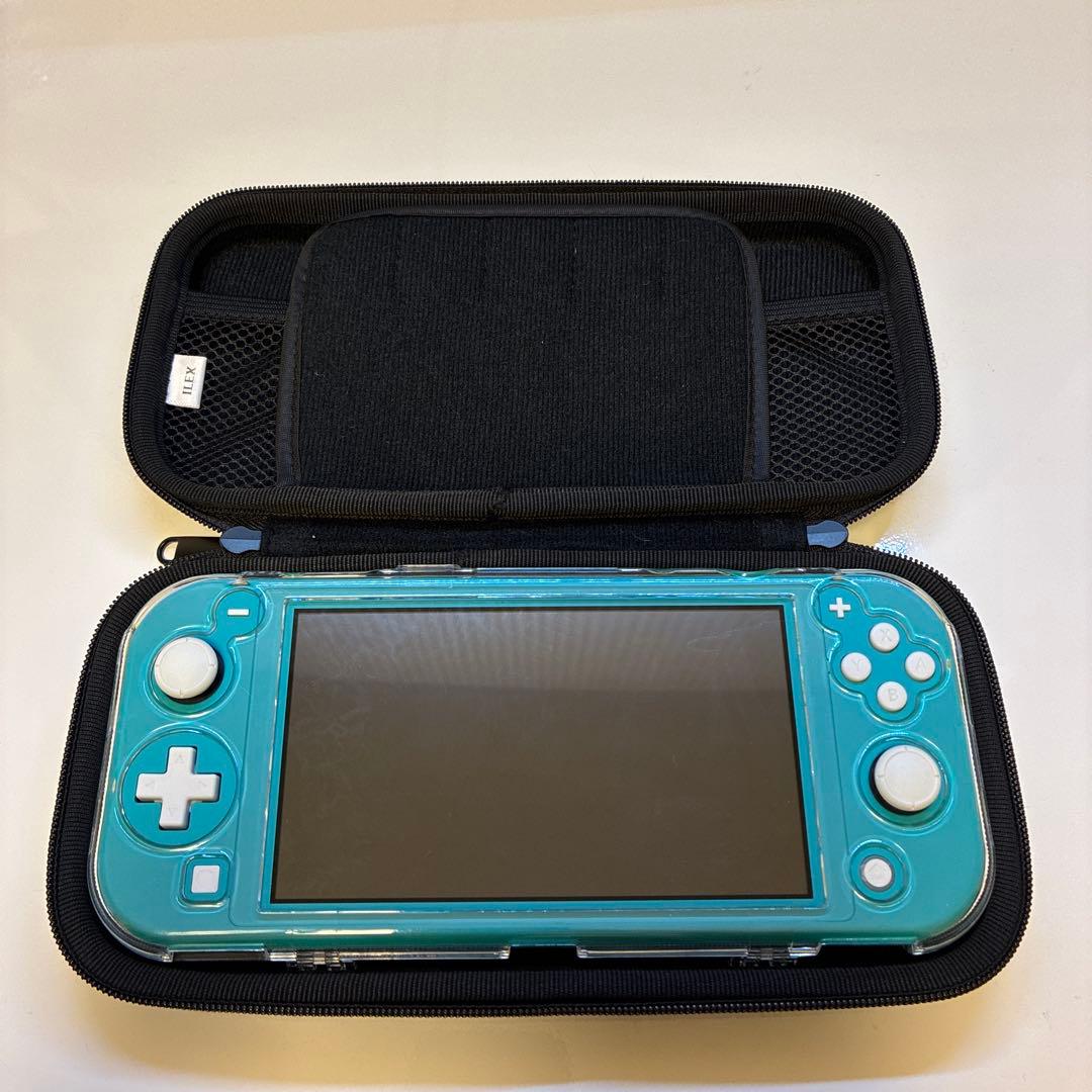 Nintendo Switch Lite ターコイズ（カバーと収納ケース付き）
