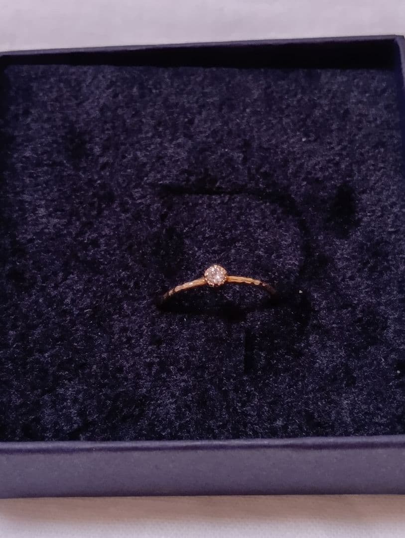 k10 プレシャスジュエリー ダイヤモンド ピンキーリング 2号