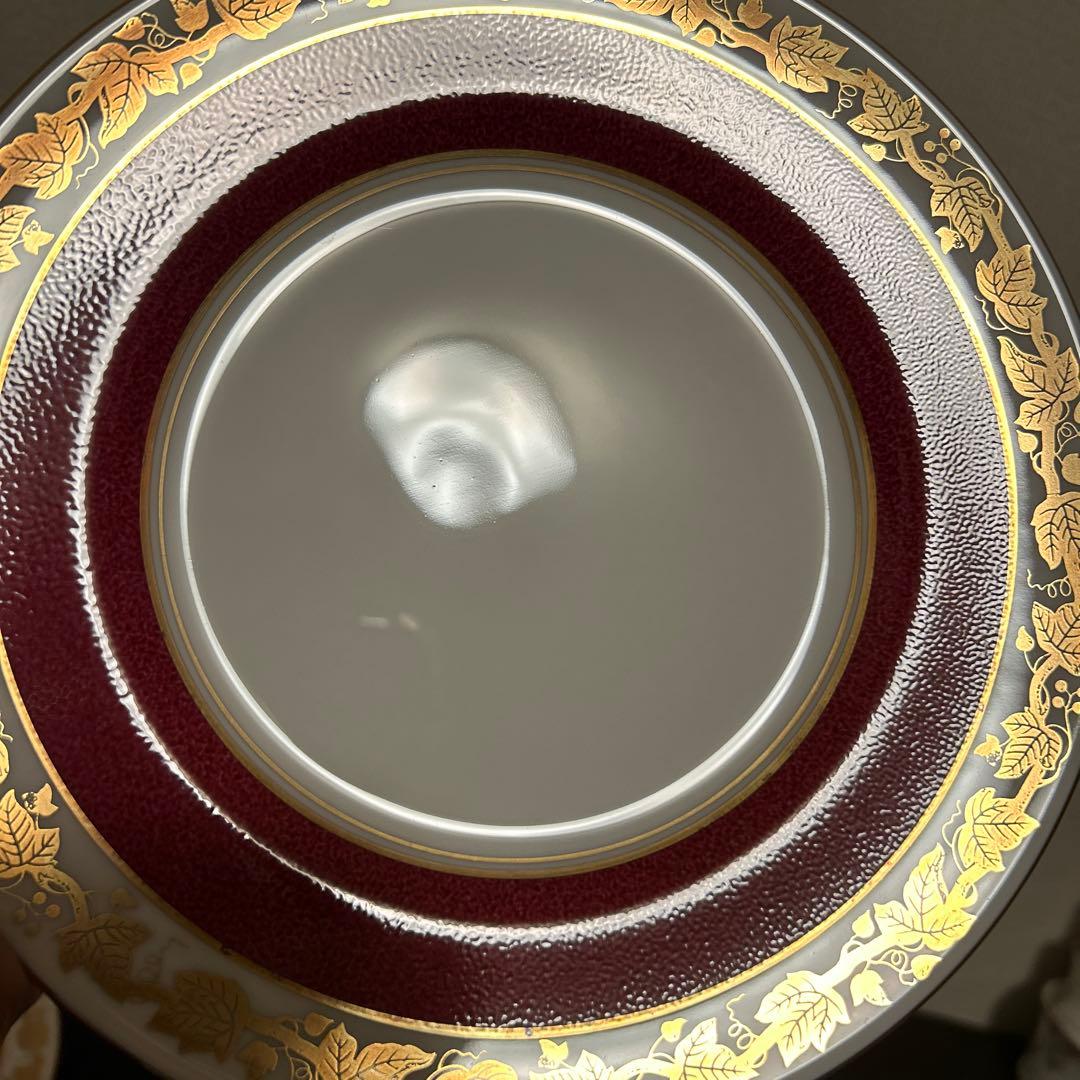 ウェッジウッド　ホワイトホール　パウダールビー　デザートプレート　20.5cm