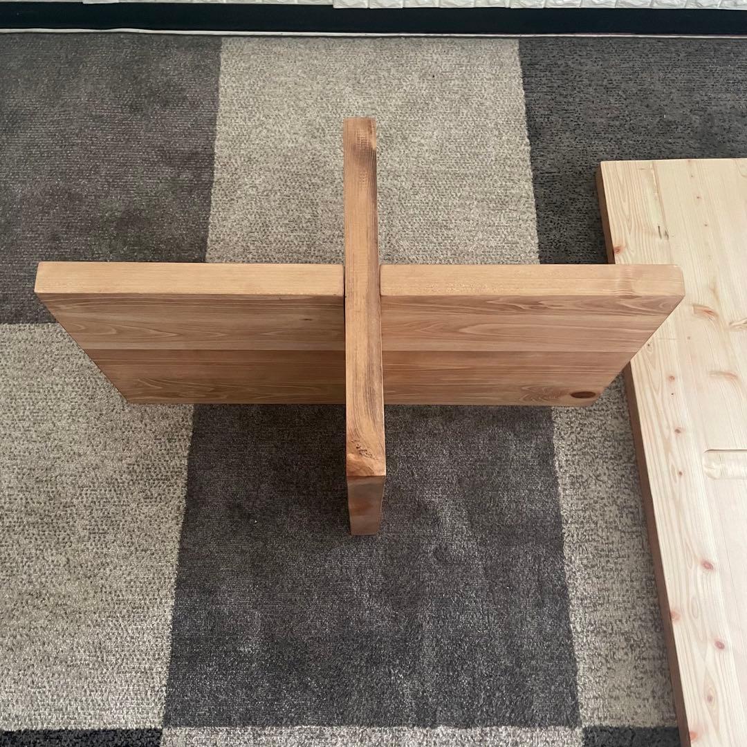 都内23区送料無料✨ chouette TOKYO✨リビングテーブルヒノキ無垢材