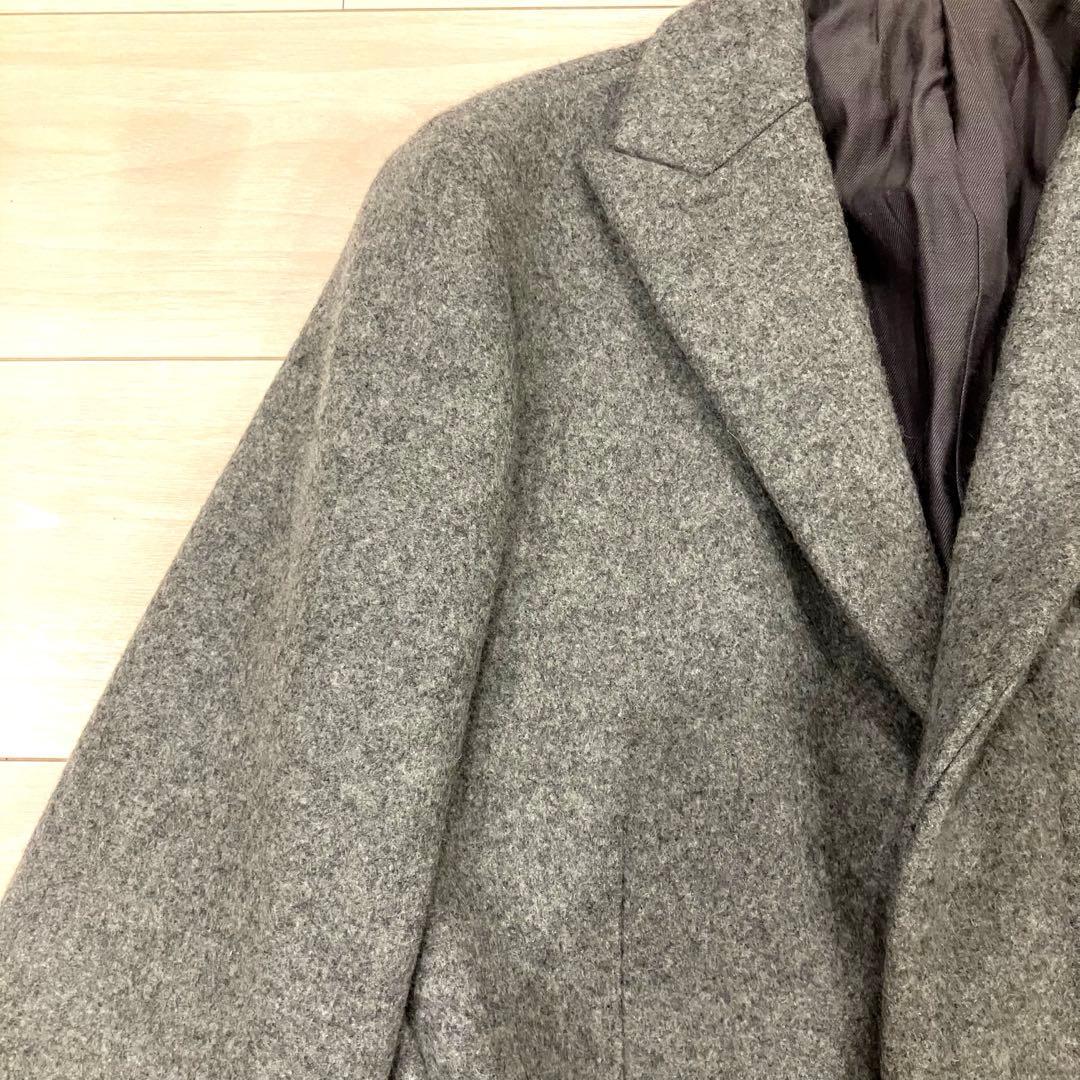 極美品✨デザインワークス チェスターコート カシミヤ100% ロング 高級 46