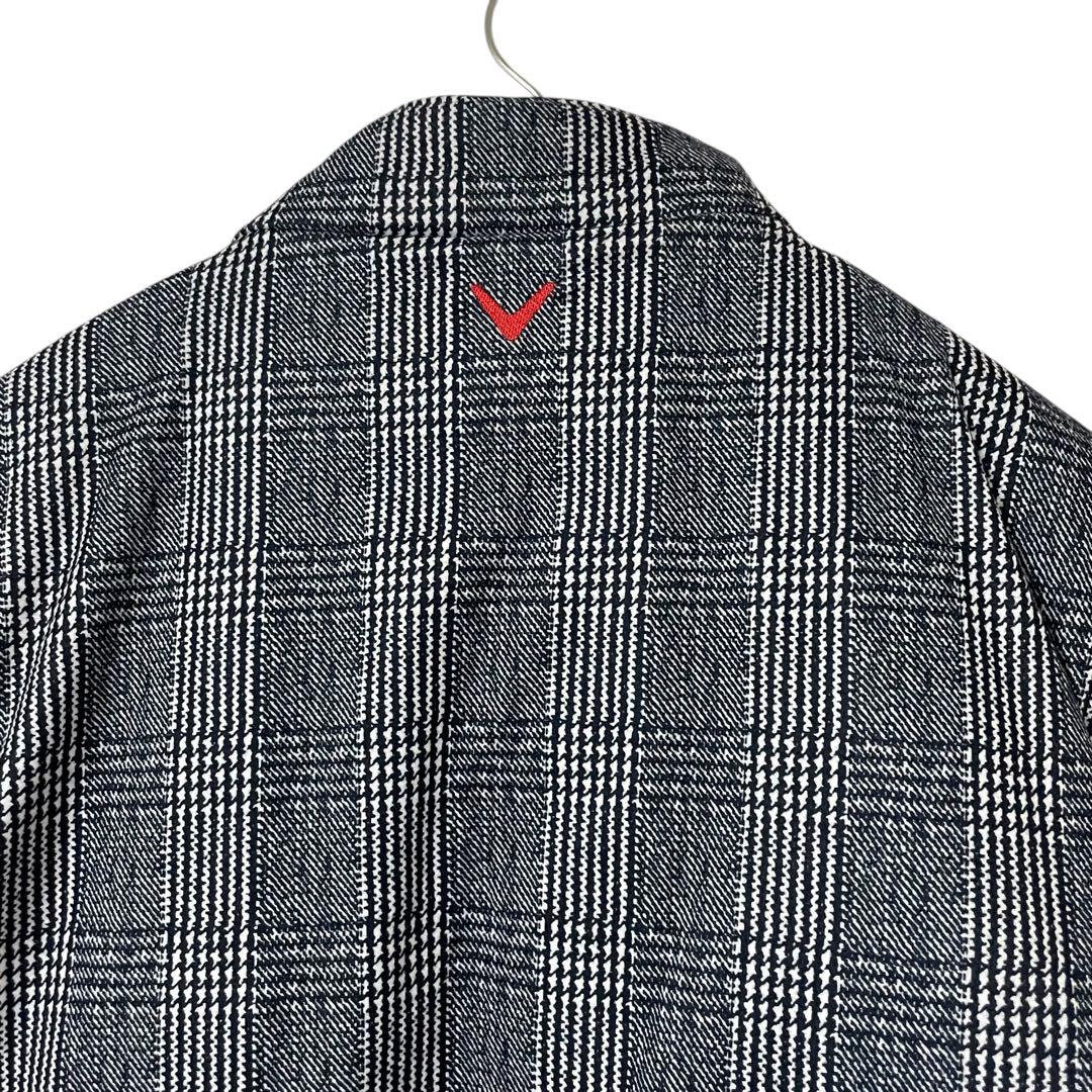 美品 キャロウェイゴルフ 2WAYブルゾン 中綿ベスト 希少3L グレンチェック