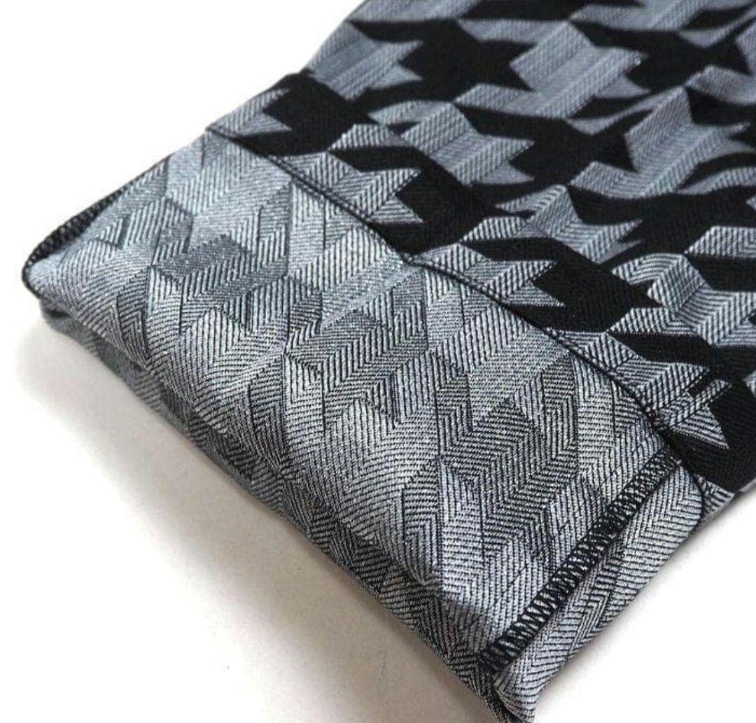 新品 セントアンドリュース ラメジャガード パンツ 定価39600円 灰 M