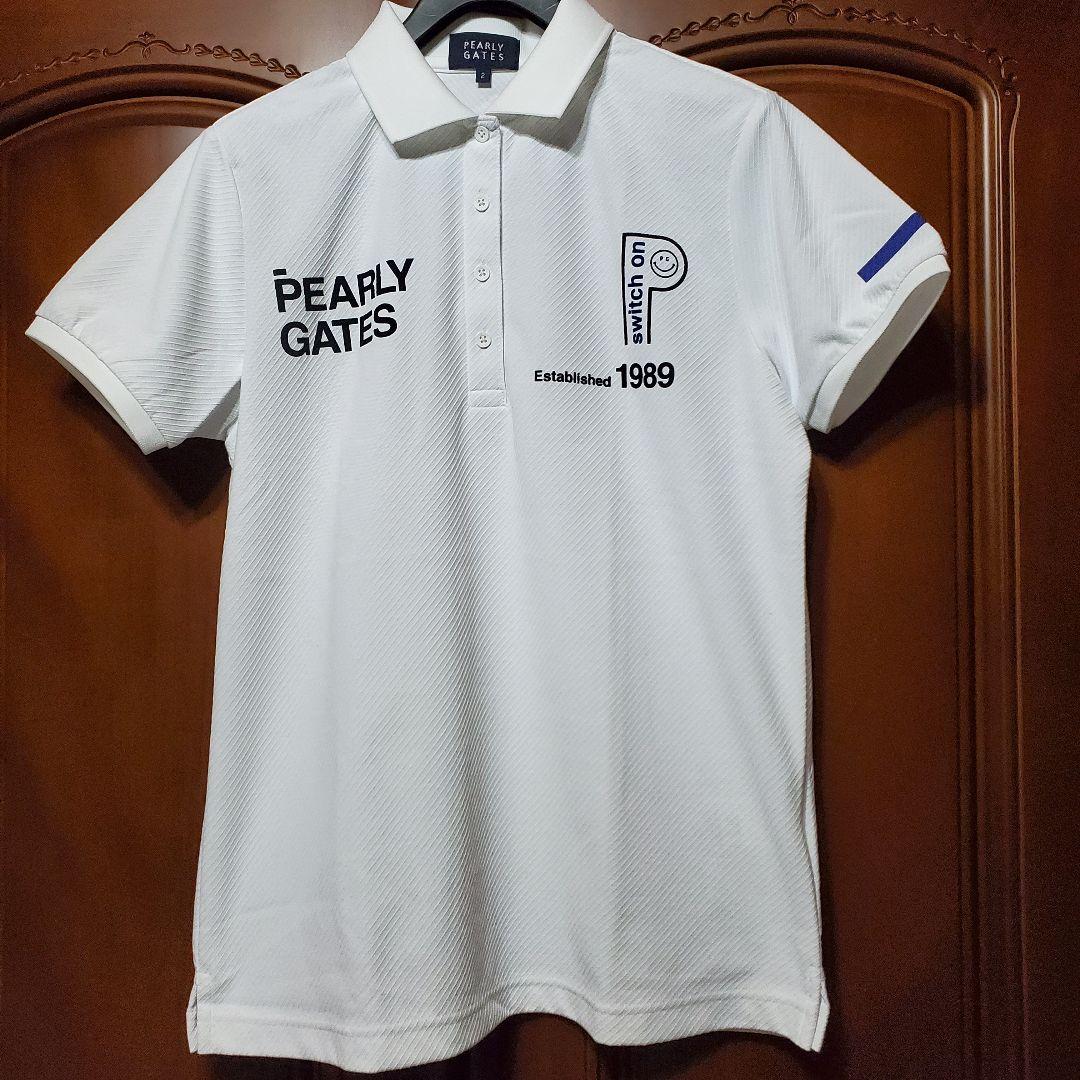 最終値下 新品未使用 パーリーゲイツ ホワイトポロシャツ サイズ2 レディース