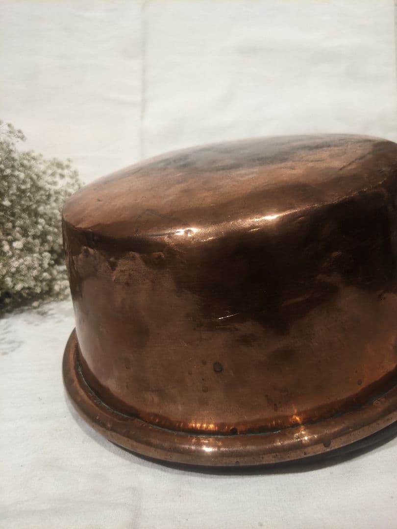アンティーク 銅製吊り下げ鍋 約23.5cm 吊り下げポットカバーにも