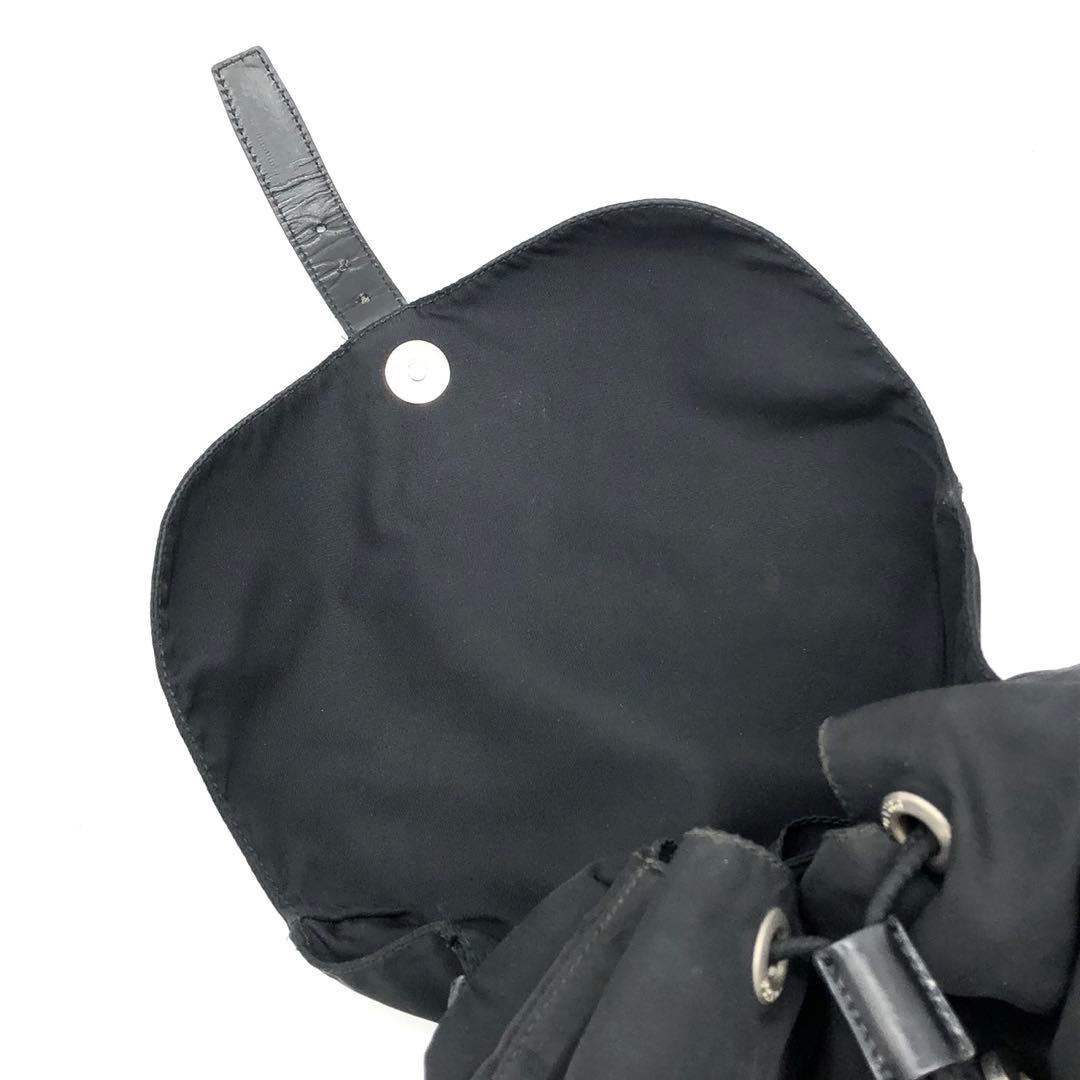 ✨美品✨プラダ リュックサック バックパック 三角ロゴプレート ナイロン レザー