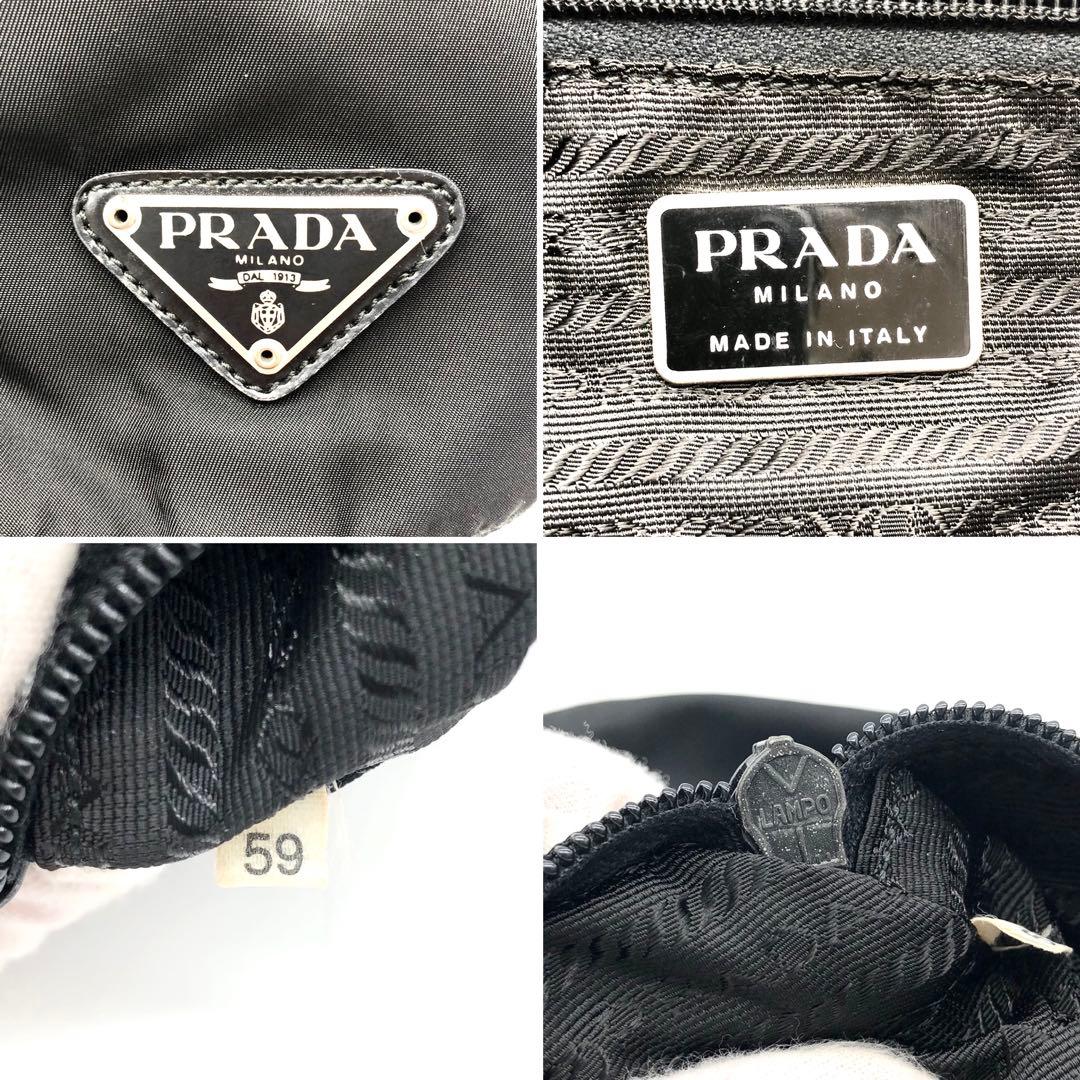 ✨美品✨プラダ リュックサック バックパック 三角ロゴプレート ナイロン レザー