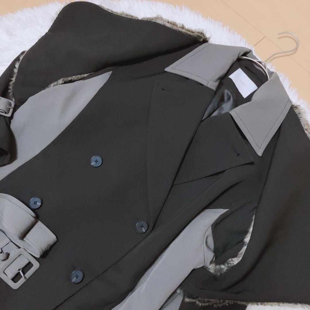 F*e様 HARE⭕️極美品　ファーベストハイショクコート　ロング　クリーニング