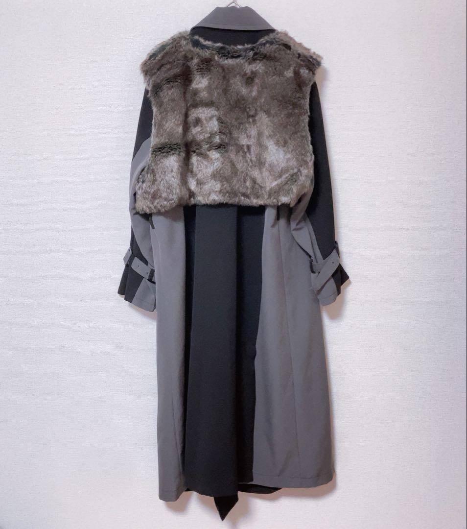 F*e様 HARE⭕️極美品　ファーベストハイショクコート　ロング　クリーニング