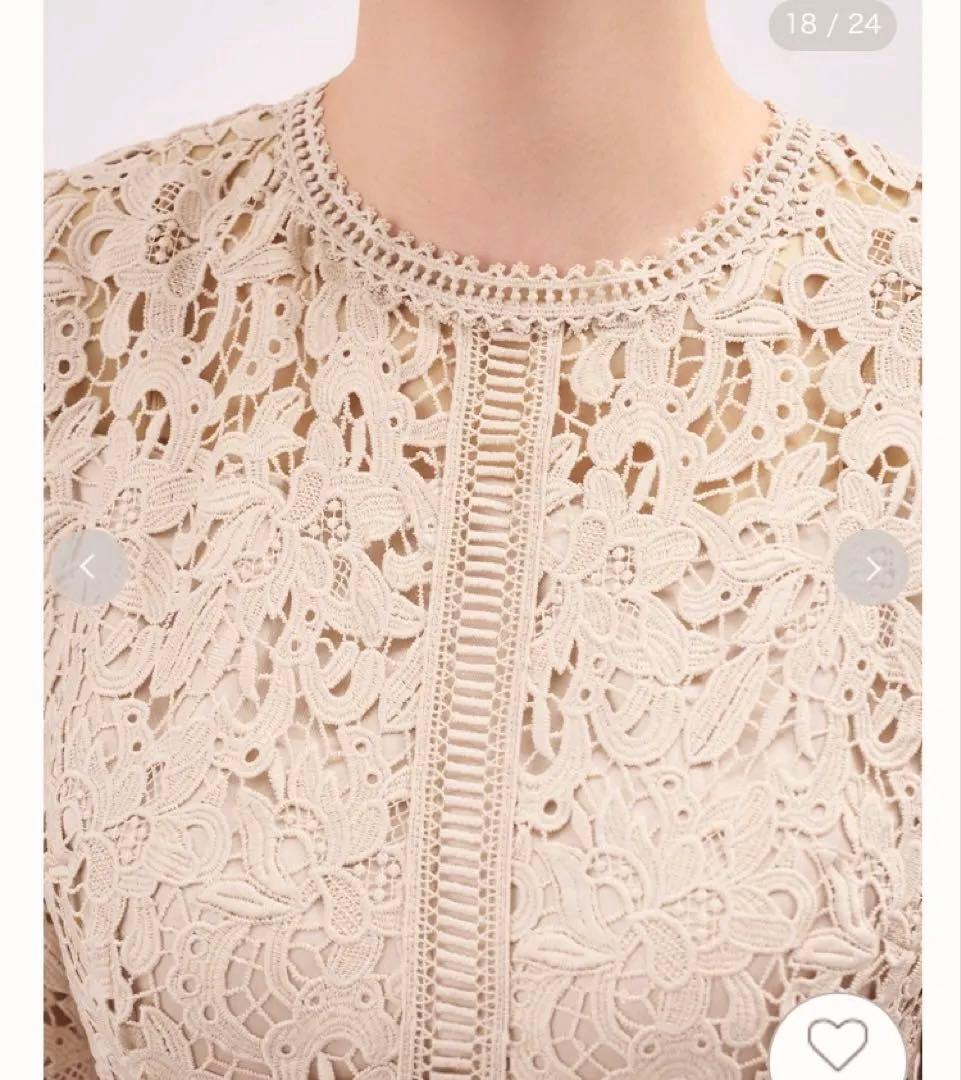 美品セルフォードcelfordレースワンピースドレス佳子様石原さとみ佳子さま