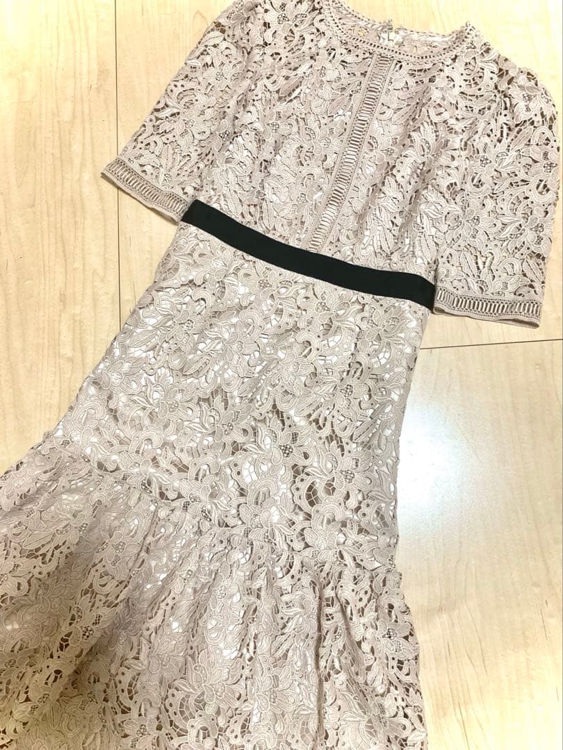 美品セルフォードcelfordレースワンピースドレス佳子様石原さとみ佳子さま