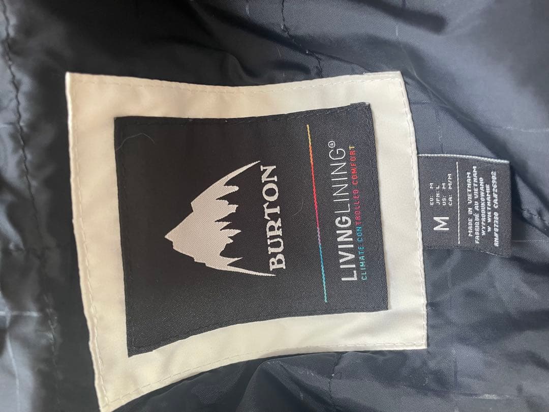 Burton boards スノーウェア サイズM ホワイト