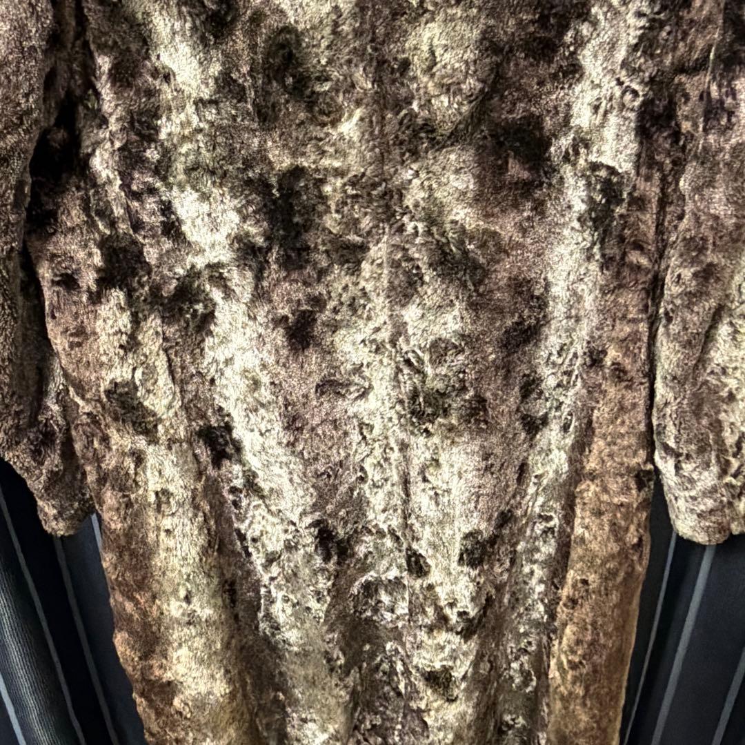 トルネードマート　ヴィンテージ　フェイクファー ロングコート