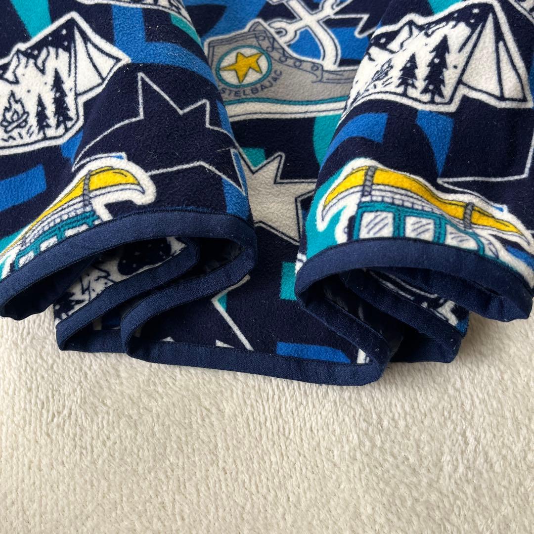 ●カステルバジャックスポーツ　ゴルフ　キャンプ柄 フリース ブルゾン　ジャケット