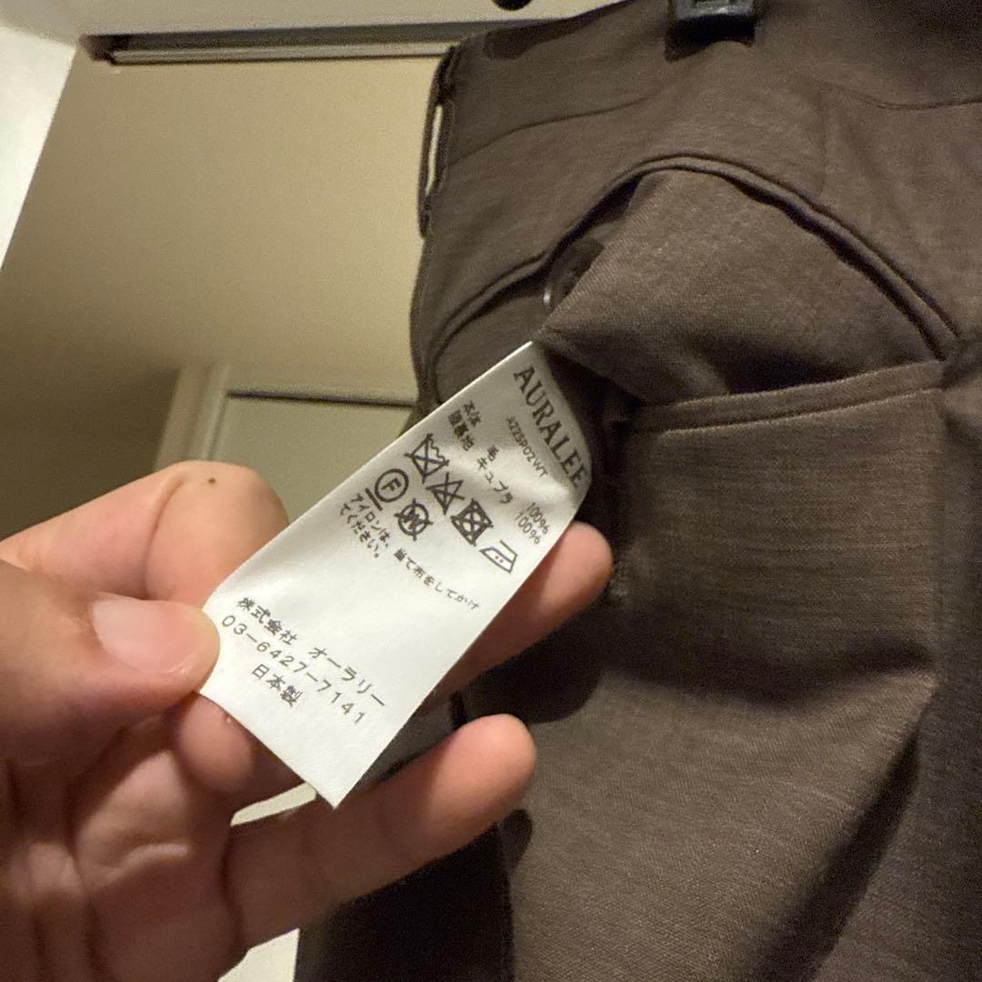 スーツ AURALEE SUPER FINE TROPICAL WOOL SLACKS