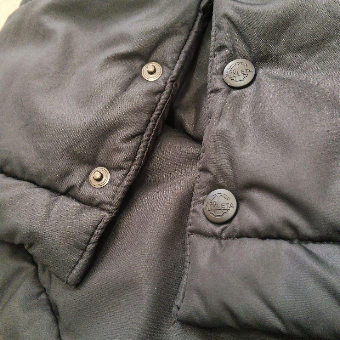 160 ATHLETA アスレタ ベンチコート ブラック ロングコート