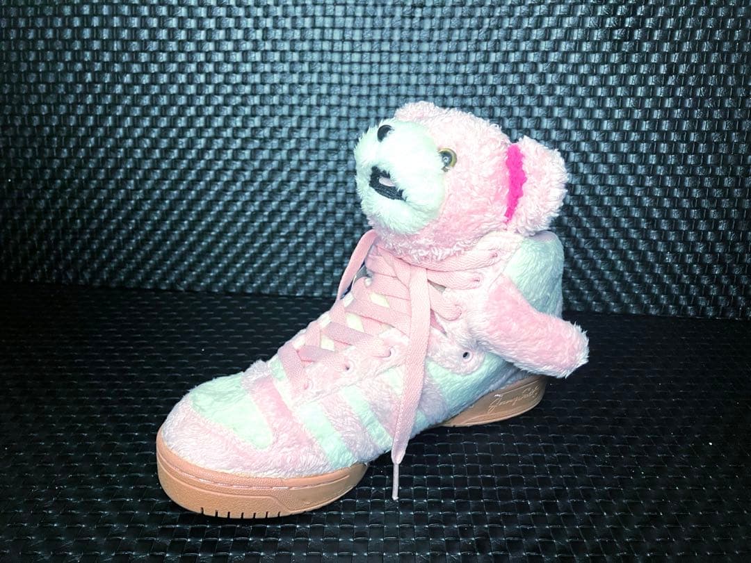 アディダス adidas ジェレミー・スコット ハイカット　クマ　ピンク