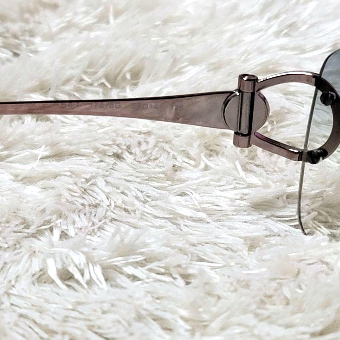 極美品 ブルガリ サークルロゴ ウェリントン サングラス グラデーション