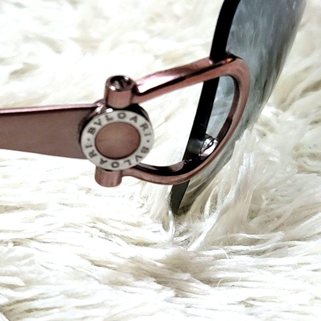 極美品 ブルガリ サークルロゴ ウェリントン サングラス グラデーション