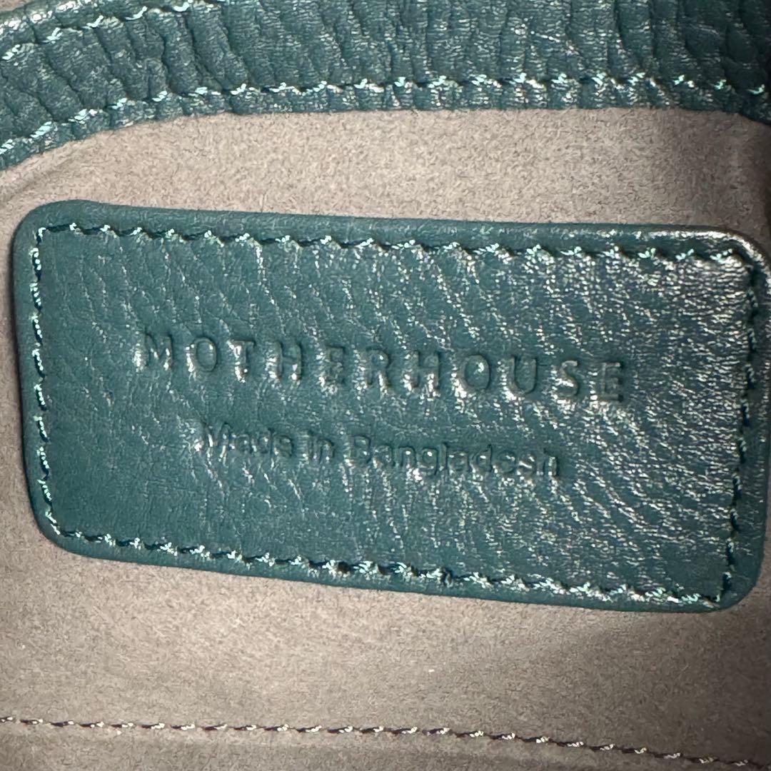 ✨極美品✨マザーハウス リニア ショルダーバッグ ロゴ レザー