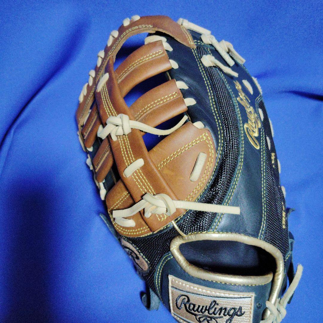 ローリングス軟式ファーストミット　13インチ　黒メッシュ