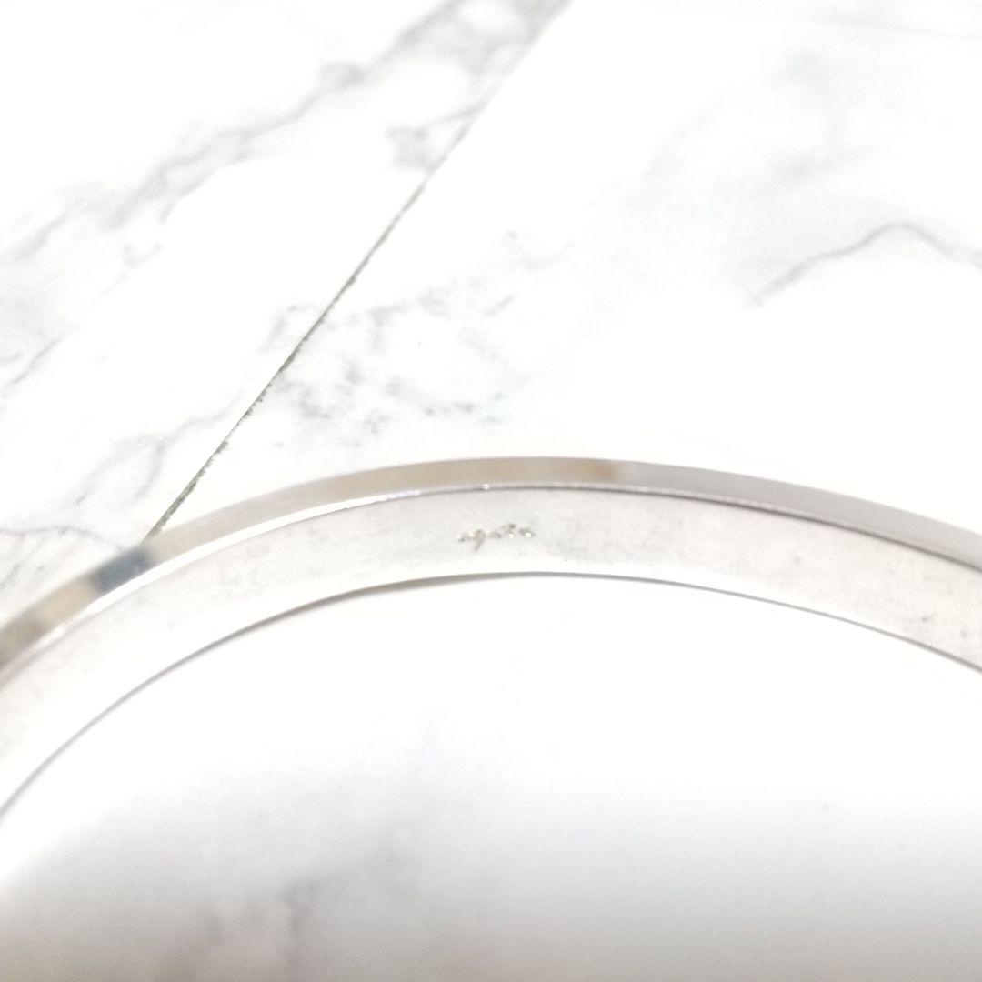 アガット　agete　シルバー　銀製　彫　バングル