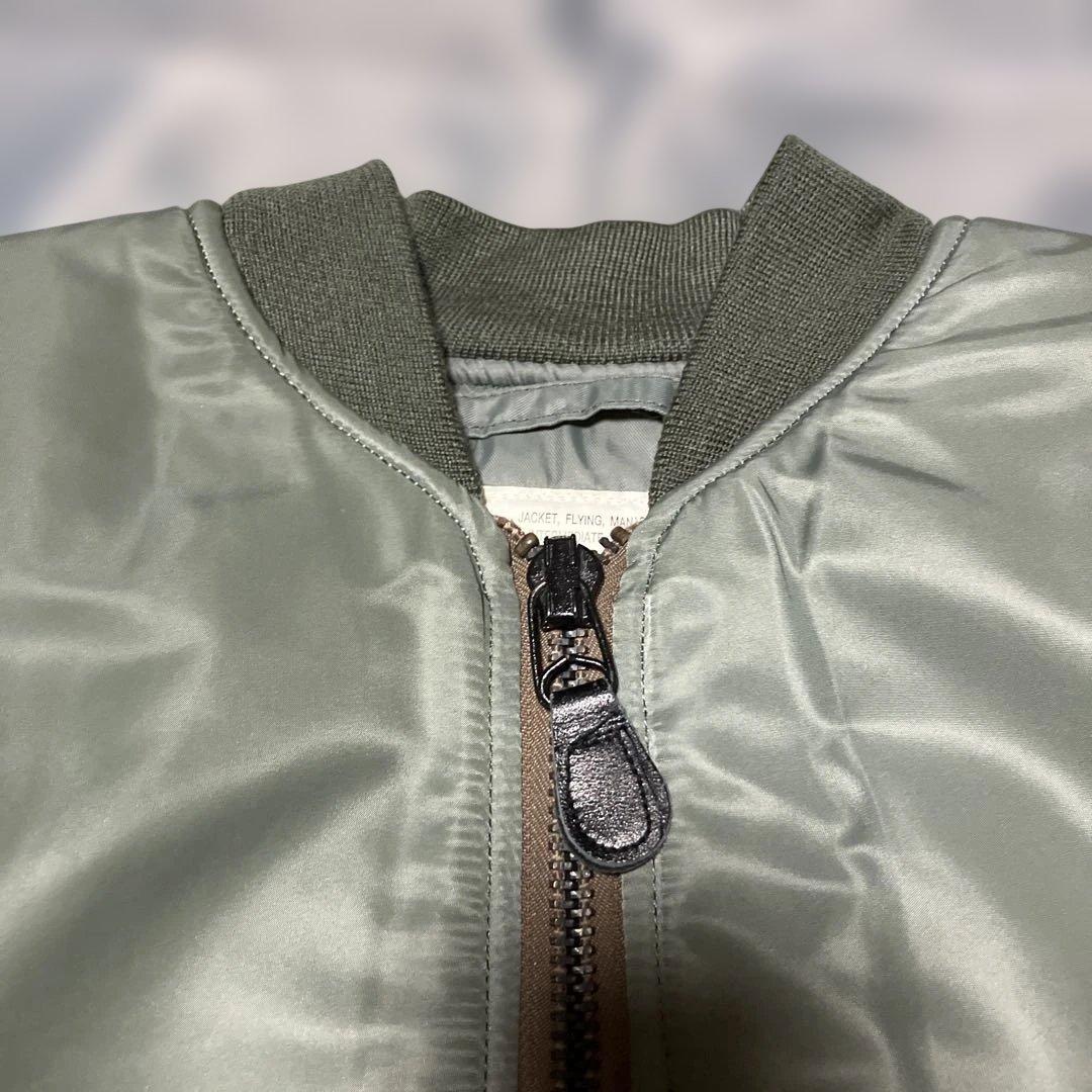 ヒューストン　MA-1 ALLフライトジャケット　セージグリーン　サイズM