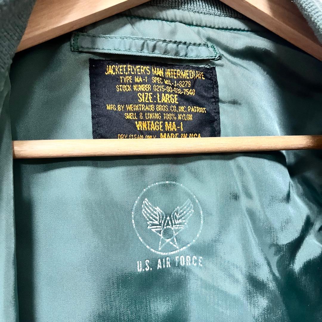 《WEINTRAUB BROS CO.》 MA-1 USA製 USAF L