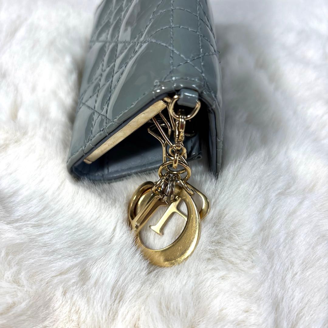 な*な様 クリスチャンディオール レディディオール キーケース パテントレザー