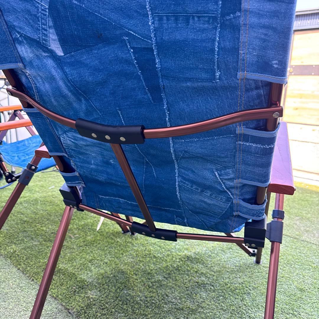 コールマンコラボmonroデニムブルー 折りたたみチェア 2脚セット