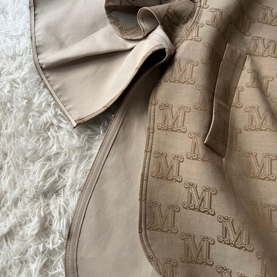 未使用タグ付 マックスマーラ ケープ KIBIR ラッフルスリーブ ポンチョ