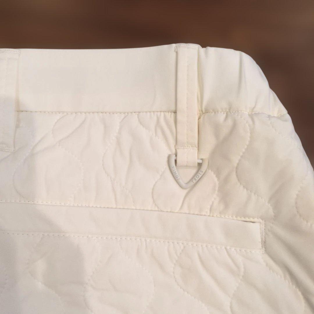 美品　23区ゴルフ メンズ中綿ダウンパンツ　ホワイト　Мサイズ