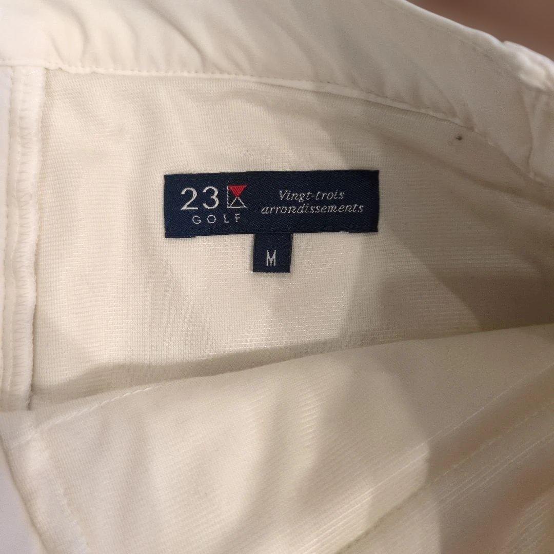 美品　23区ゴルフ メンズ中綿ダウンパンツ　ホワイト　Мサイズ