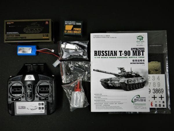 技術基準適合証明済 Henglong 2.4GHz 1/16 ロシア T-90