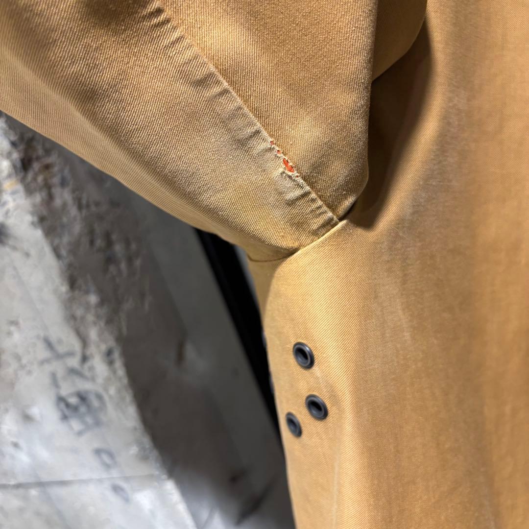 MACKINTOSH/ゴム引きステンカラーコート　38 ベージュ　フード付