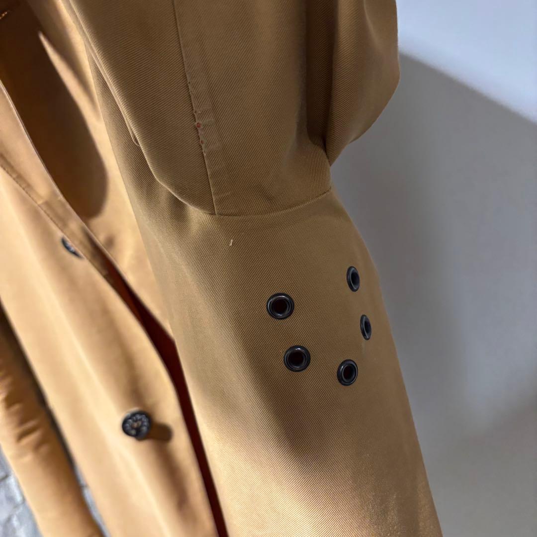 MACKINTOSH/ゴム引きステンカラーコート　38 ベージュ　フード付