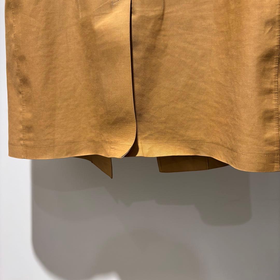 MACKINTOSH/ゴム引きステンカラーコート　38 ベージュ　フード付