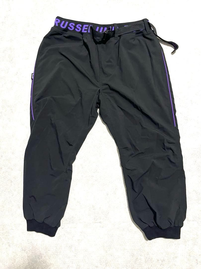 Russellino ブラックパンツ サイドストライプ サイズ6