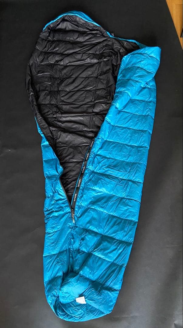 中古］QEZER ダウンシュラフ 600FP春夏秋 2個セットブラック ブルー