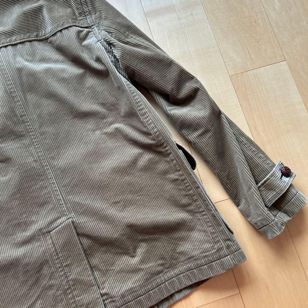 ナンバーナイン ジョージ期 コーデュロイ Pコート ベージュ