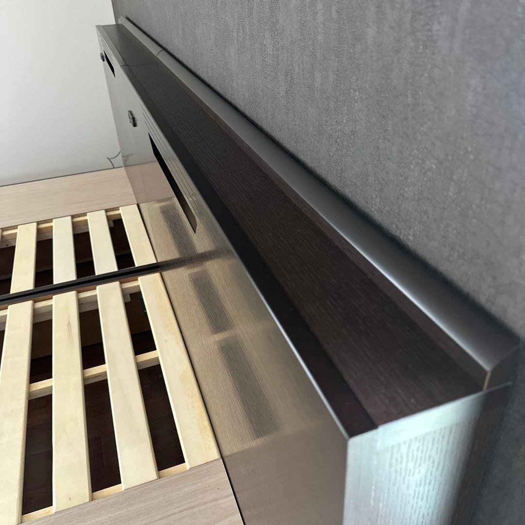 フランスベッド ベッドフレーム セミダブル+シングル 引出 ライト コンセント