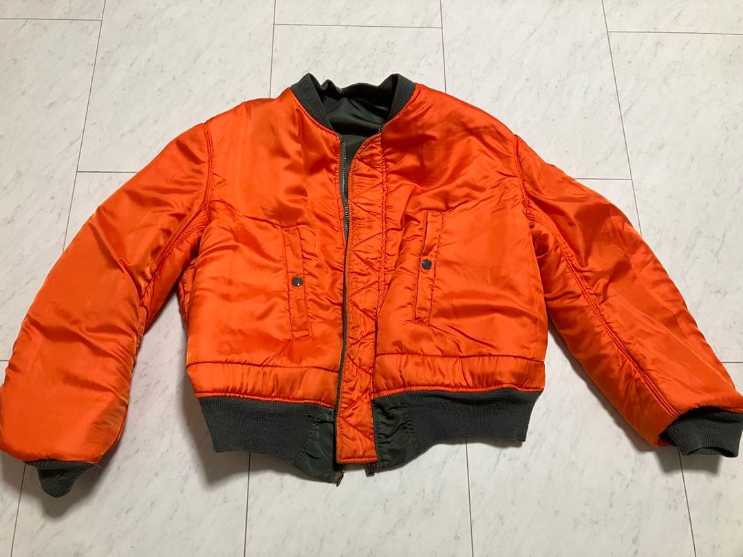 70s MA-1 フライトジャケット 実物 アルファ社製 M USA製