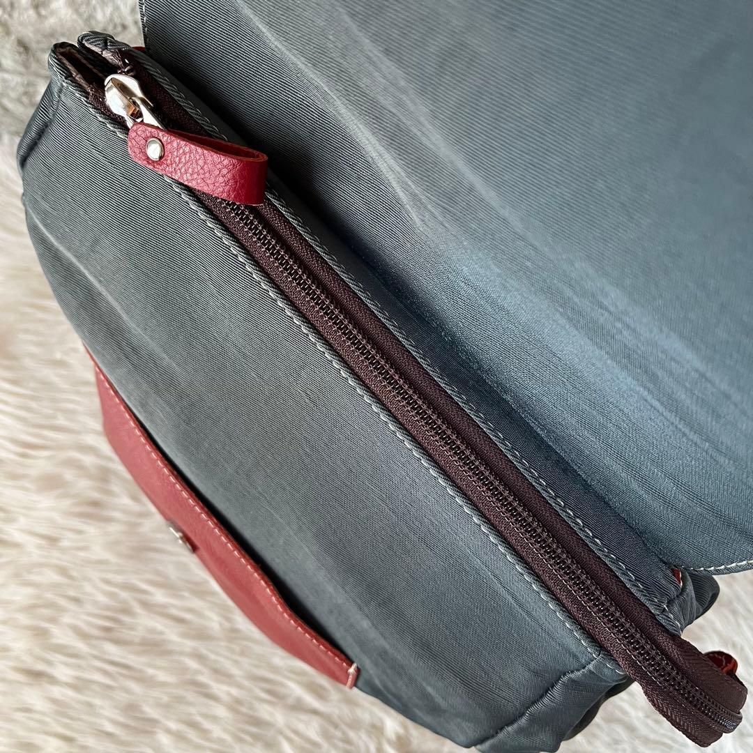 【新品未使用】ジェノヴァ　イマイバッグ　レザー　ナイロン　バックパック　リュック